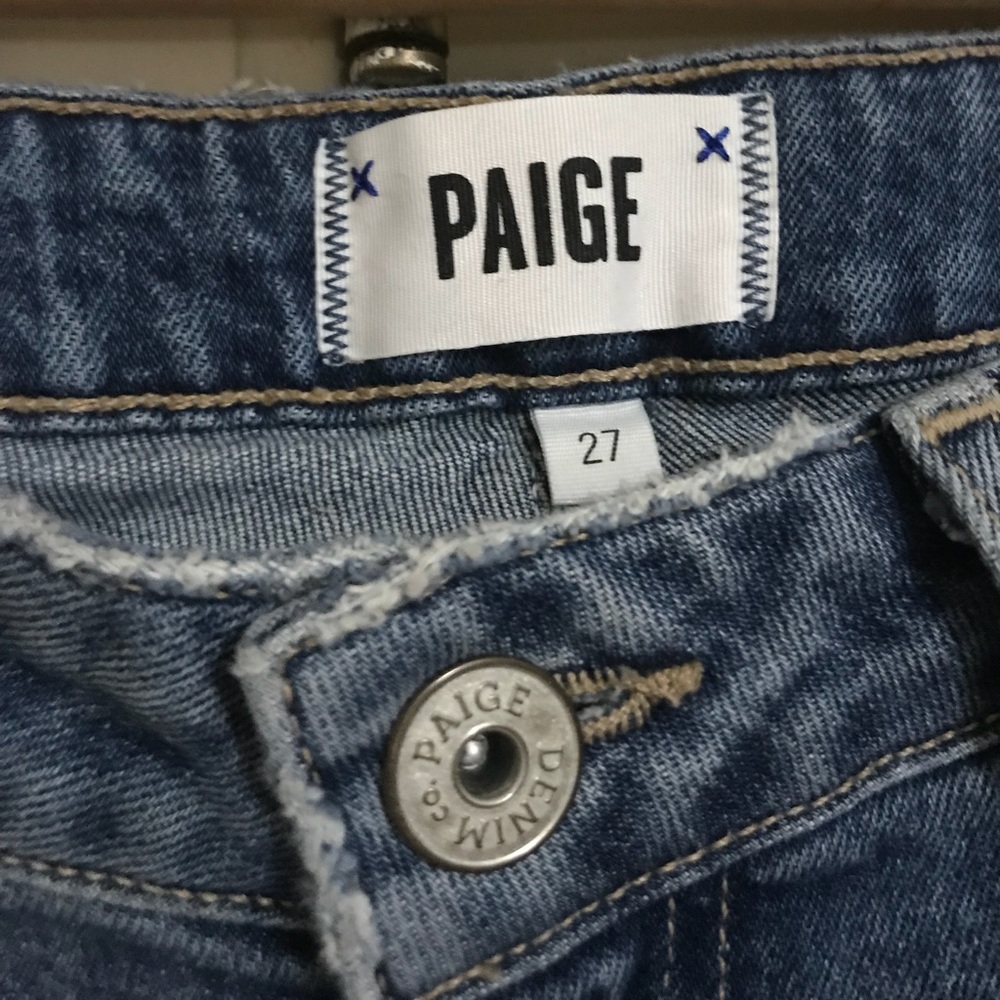 PAIGE DENIM distressed boyfriend jeans
